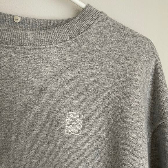 SANDRO Gray Meribel Layered Sweatshirt (Size 4) - Picture 3 of 14